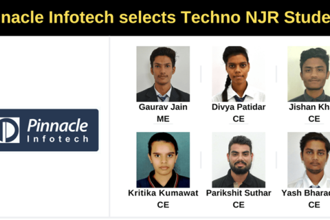 Pinnacle Infotech selects 6 Techno NJR students