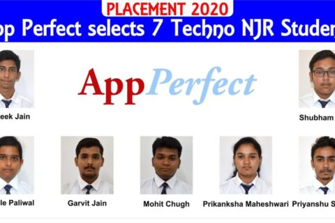 [ PLACEMENT 2020 ] AppPerfect selects 7 Techno NJR Students at a package of 4+ LPA.