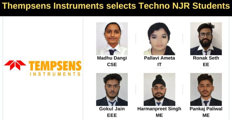 Tempsens Instruments selects 6 Techno NJR students