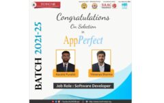 [PLACEMENT 2024-25]: AppPerfect Selects 2 Techno NJR students.